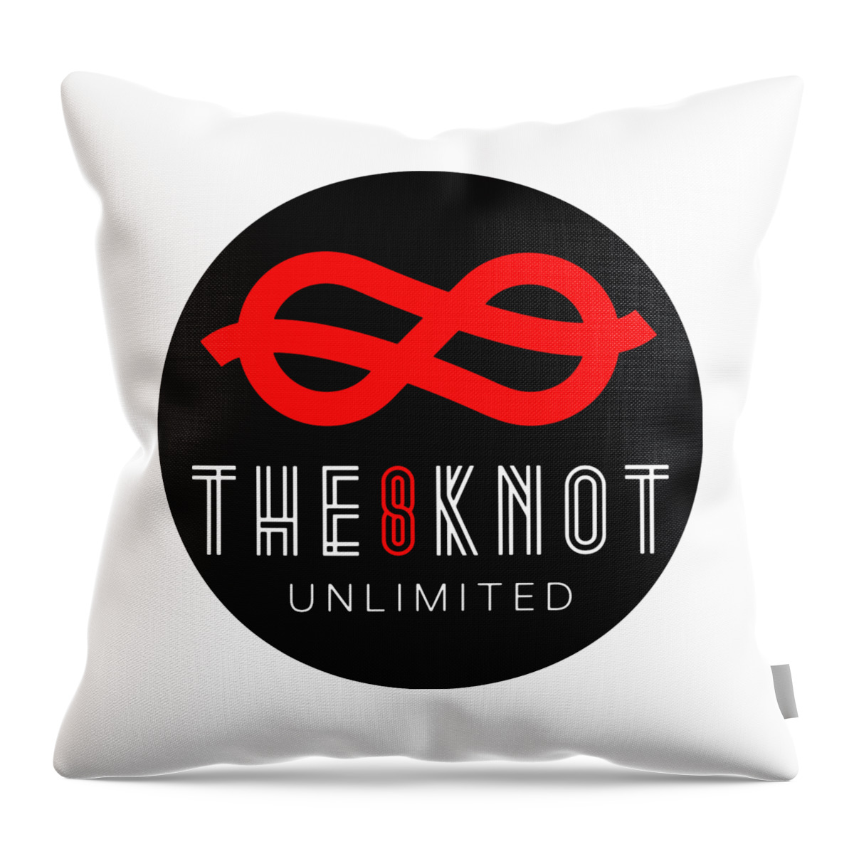 Knot Throw Pillow featuring the digital art Celtic Infinity Love Knot, Eight Knot Abstract Concept by Mounir Khalfouf