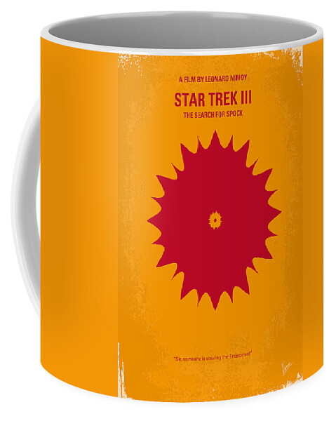 Star Trek 3 Coffee Mug featuring the digital art No083 My Star Trek 3 minimal movie poster by Chungkong Art
