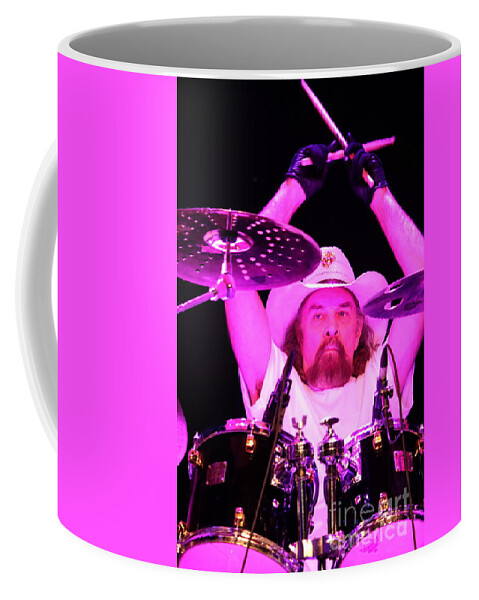 Drummer Coffee Mug featuring the photograph Artimus Pyle by Concert Photos