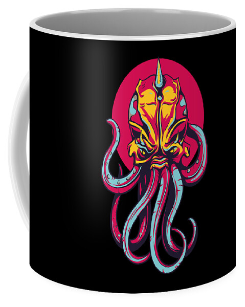 Octopus Coffee Mug featuring the digital art Colorful Octopus Design by Matthias Hauser