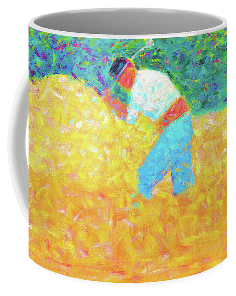 Georges Seurat Coffee Mug featuring the painting The Stone Breaker - Digital Remastered Edition by Georges Seurat
