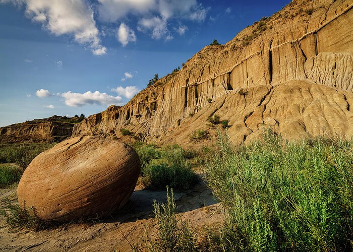 North Dakota Greeting Card featuring the photograph Cannonball Concretion by Rick Berk