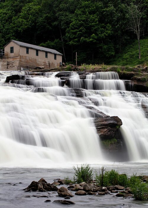 Waterfall Greeting Card featuring the photograph Great Falls by Marlo Horne