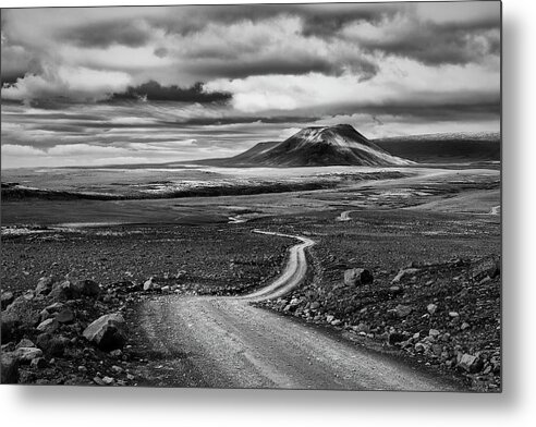 Icleand Metal Print featuring the photograph Shadows on the Mountain II by Jon Glaser