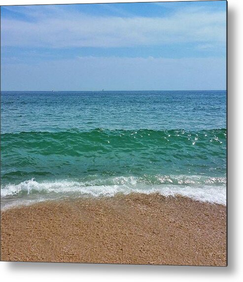  Metal Print featuring the photograph High Tide And The Waves Are Unreal! by Sally Cooper