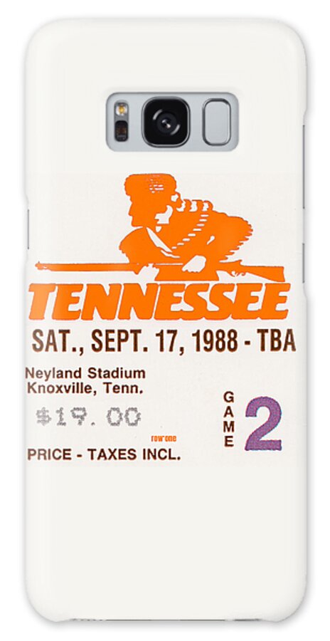 Lsu Galaxy Case featuring the mixed media 1988 Tennessee vs. LSU by Row One Brand