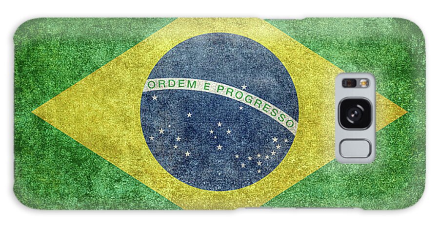 Brazil Galaxy Case featuring the digital art Brazilian Flag of Brazil by Sterling Gold