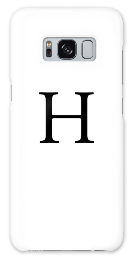 H Galaxy Case featuring the digital art H. The Letter H. by Tom Hill