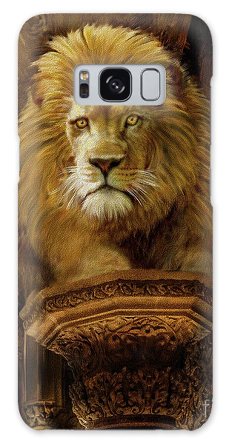 Lion Galaxy Case featuring the digital art King Eternal by Constance Woods