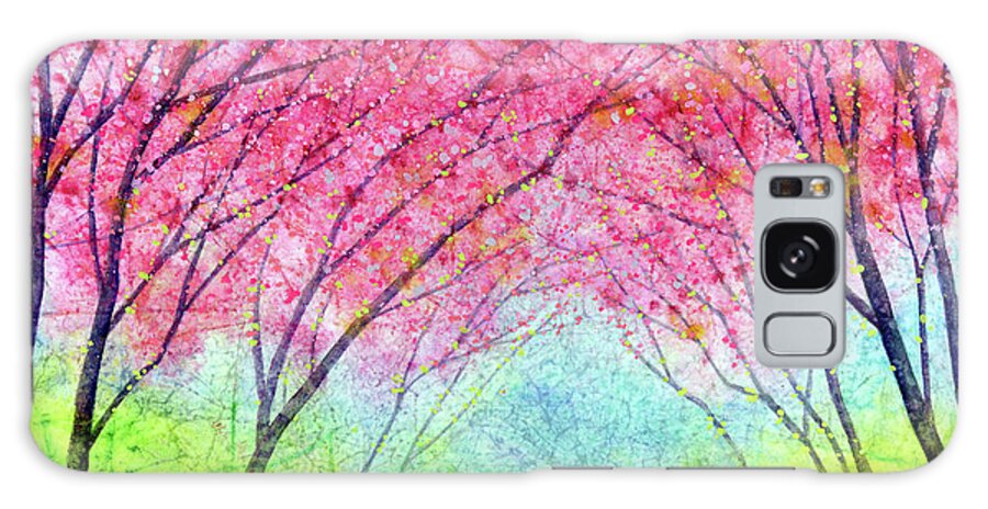 Pink Galaxy Case featuring the painting Pink Coral-pastel colors by Hailey E Herrera