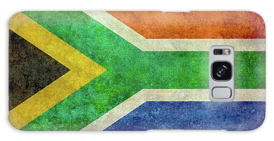South Africa Galaxy Case featuring the digital art South African flag of South Africa by Sterling Gold