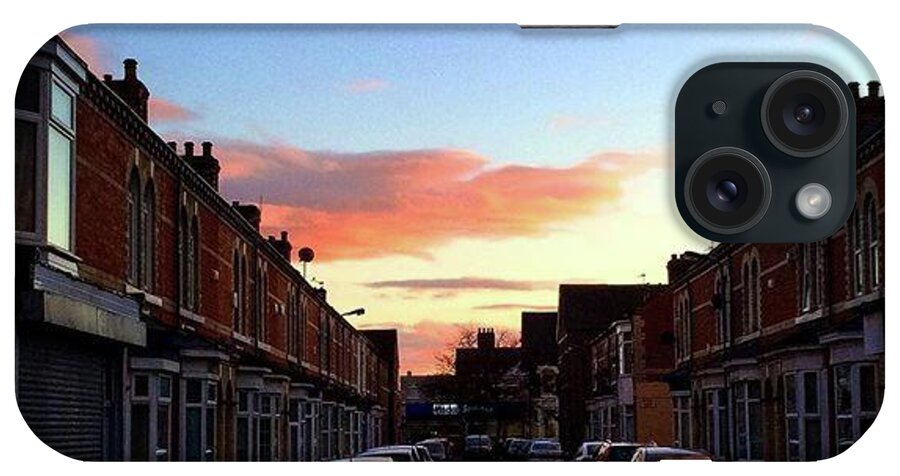 Urban iPhone Case featuring the photograph Cartoon Skies Over Middlesbrough Today by Michael Comerford