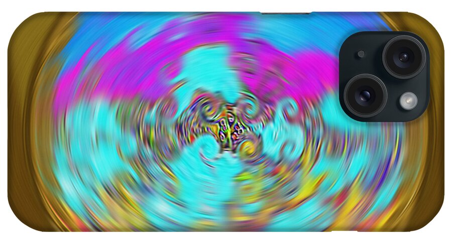 Illusion iPhone Case featuring the digital art Enchanted View. Unique Art Collection by Oksana Semenchenko