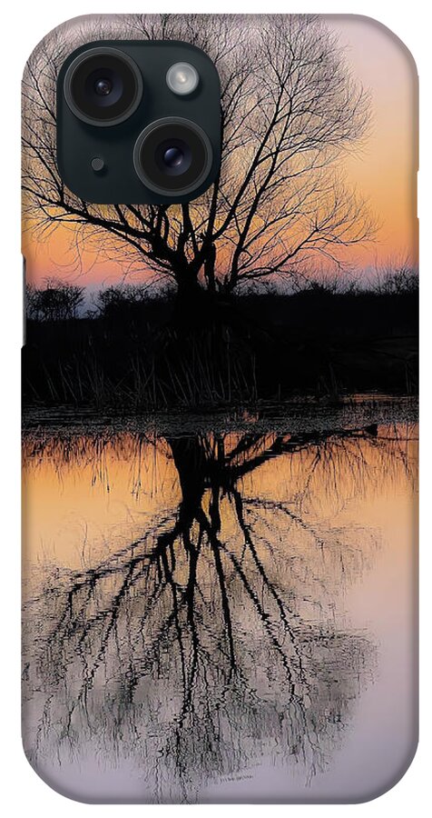 Silhouette iPhone Case featuring the photograph Silhouette at Dawn by Pam Rendall