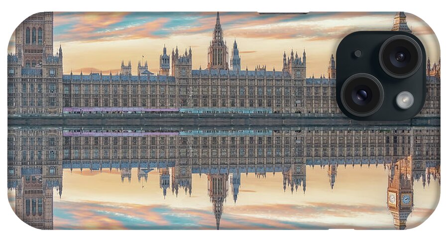 Architecture iPhone Case featuring the photograph The Houses of Parliament by Manjik Pictures