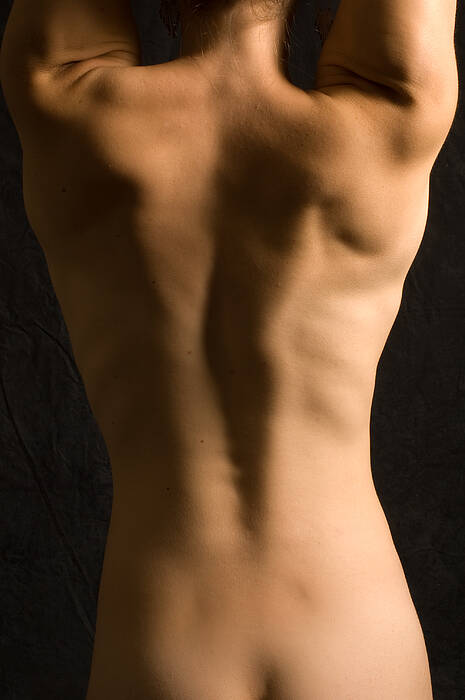 Nude Art Print featuring the photograph Bare back torso by David Thompson