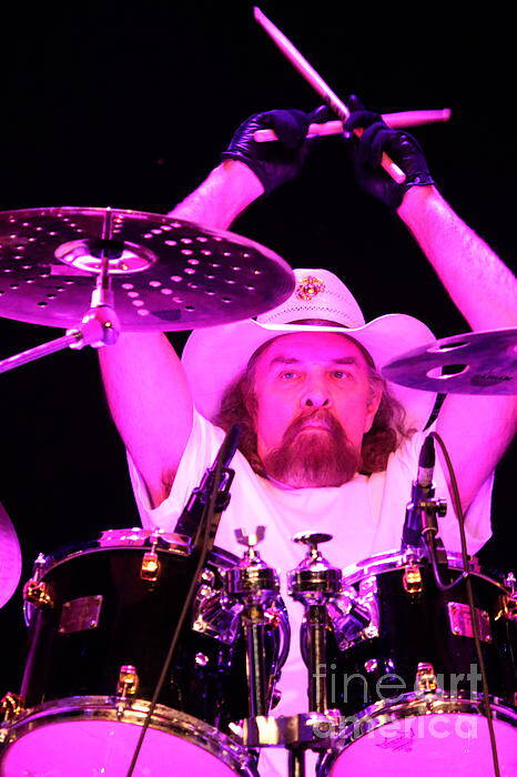 Drummer Art Print featuring the photograph Artimus Pyle by Concert Photos