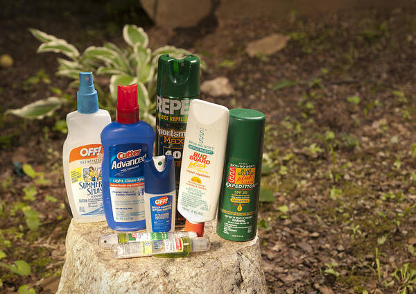 Insect Art Print featuring the photograph Insect Repellent Lotions and Bug Sprays by Lokibaho