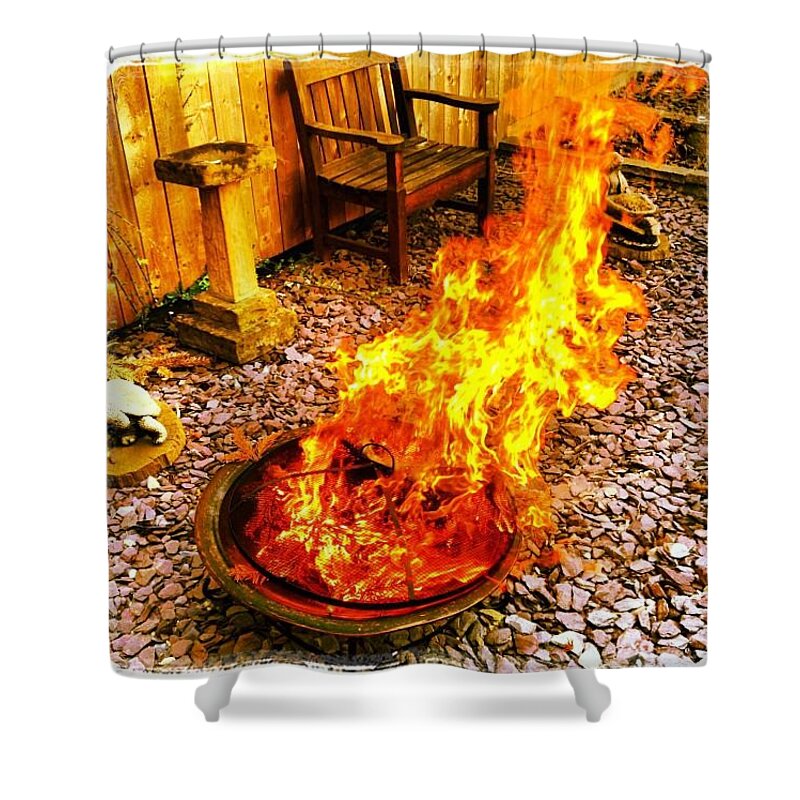  Shower Curtain featuring the photograph Bbq Weeee!!! by Michael Comerford