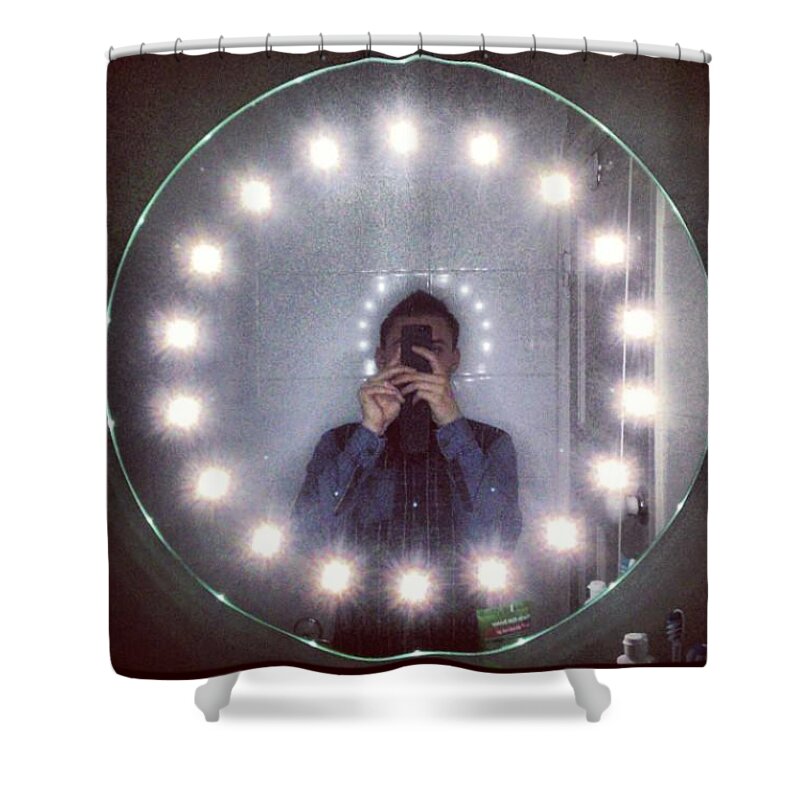 Bright Shower Curtain featuring the photograph Circle Of Light #instagram #light by Michael Comerford