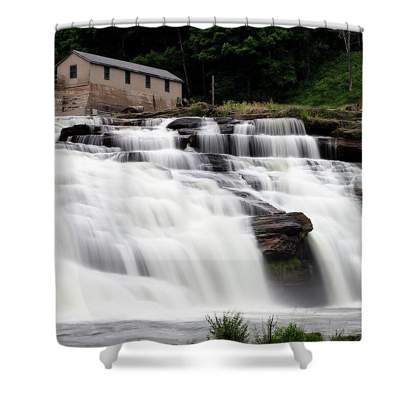 Waterfall Shower Curtain featuring the photograph Great Falls by Marlo Horne