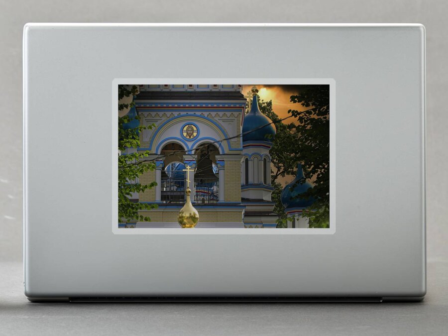Church Photography Sticker featuring the photograph Time To Collect Stones At The End Of The Day.. by Aleksandrs Drozdovs