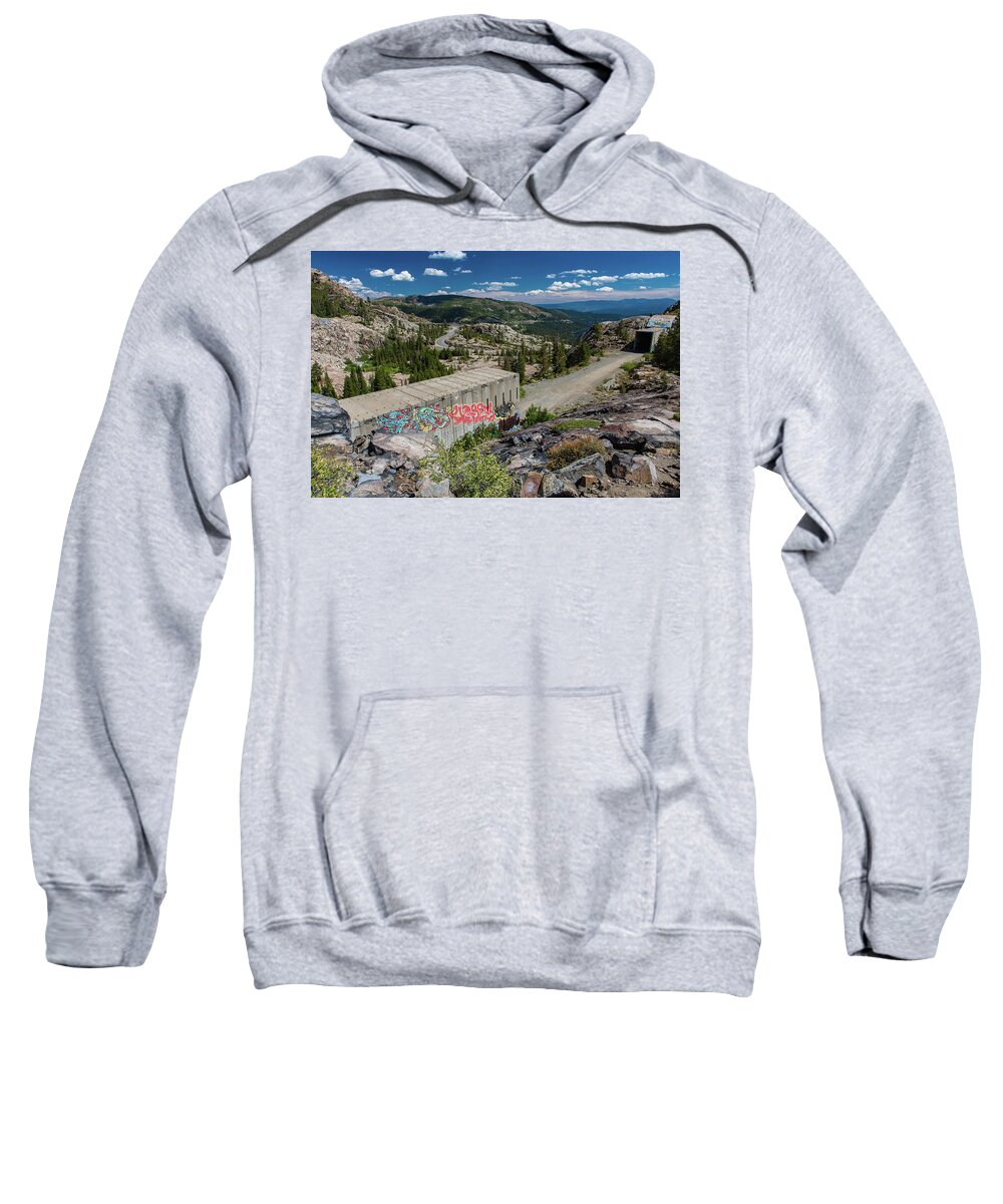 Tunnel Sweatshirt featuring the photograph Truckee Tunnels by Robin Mayoff