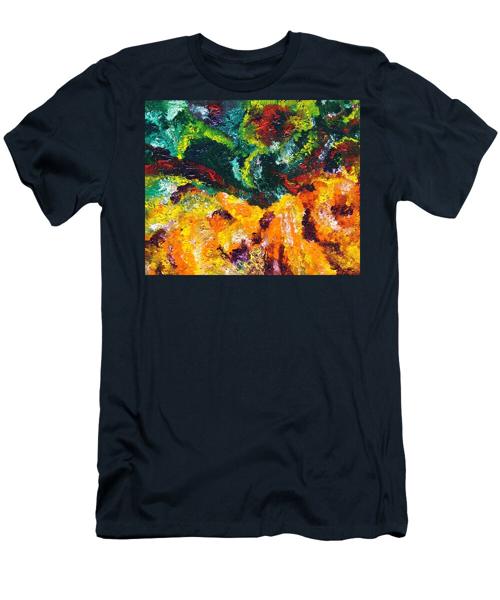 Fusionart T-Shirt featuring the painting Anemone by Ralph White
