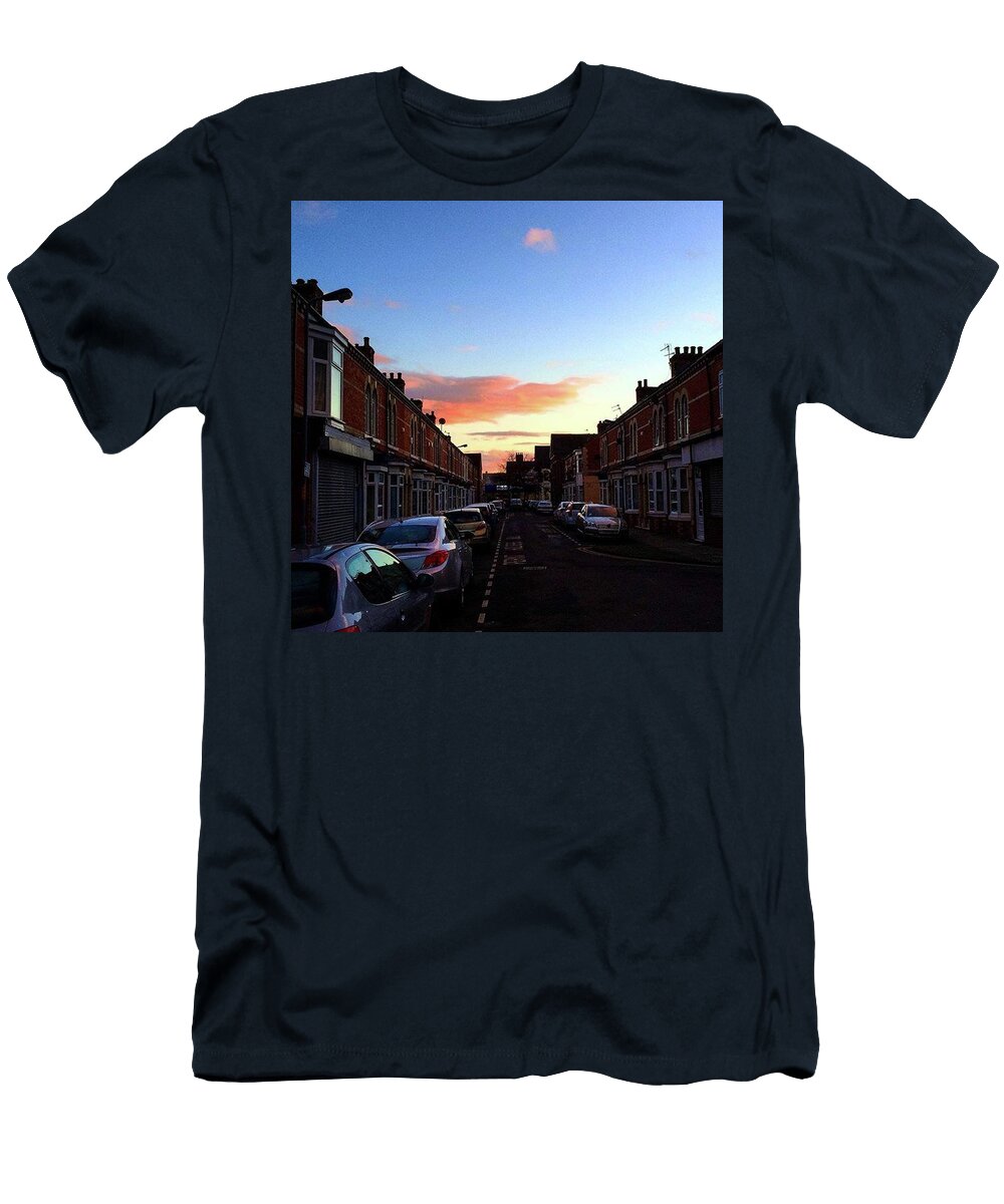 Urban T-Shirt featuring the photograph Cartoon Skies Over Middlesbrough Today by Michael Comerford
