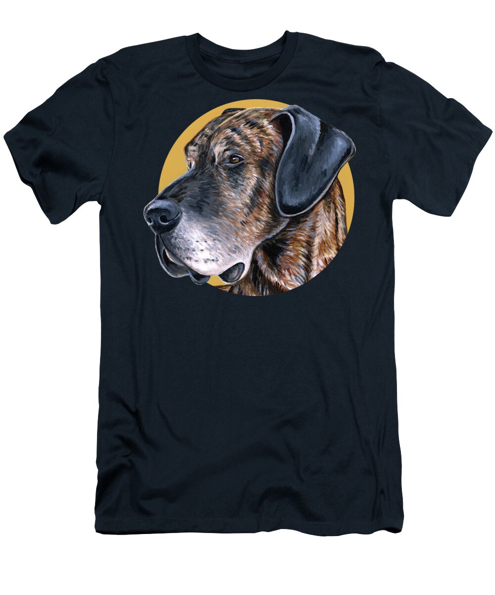 Great Dane T-Shirt featuring the painting Truman the Great Dane by Rebecca Wang