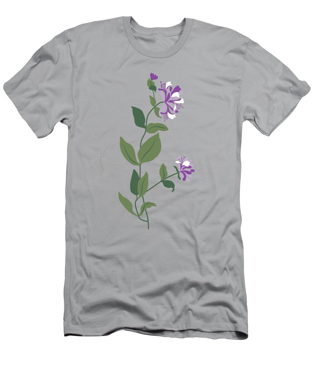 Flower T-Shirt featuring the digital art Fleur du nord-ouest by Murellos Design