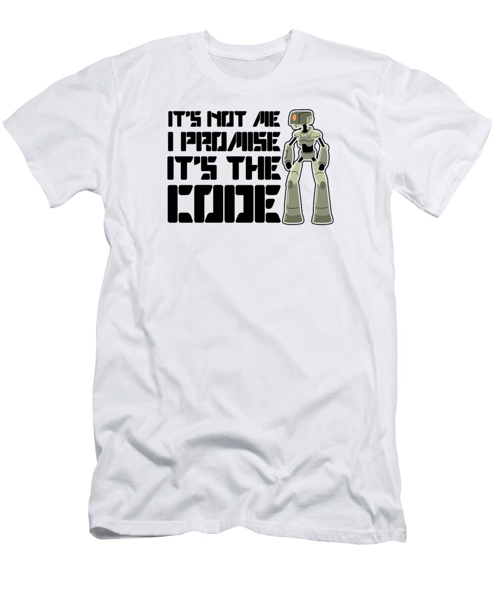 Robot T-Shirt featuring the digital art Robot Artificial Intelligence Machine Computer Technology #4 by Toms Tee Store