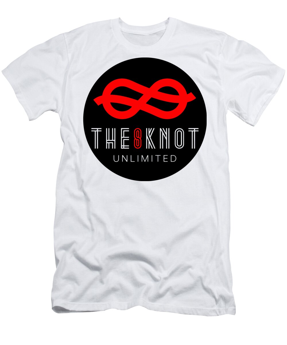 Knot T-Shirt featuring the digital art Celtic Infinity Love Knot, Eight Knot Abstract Concept by Mounir Khalfouf