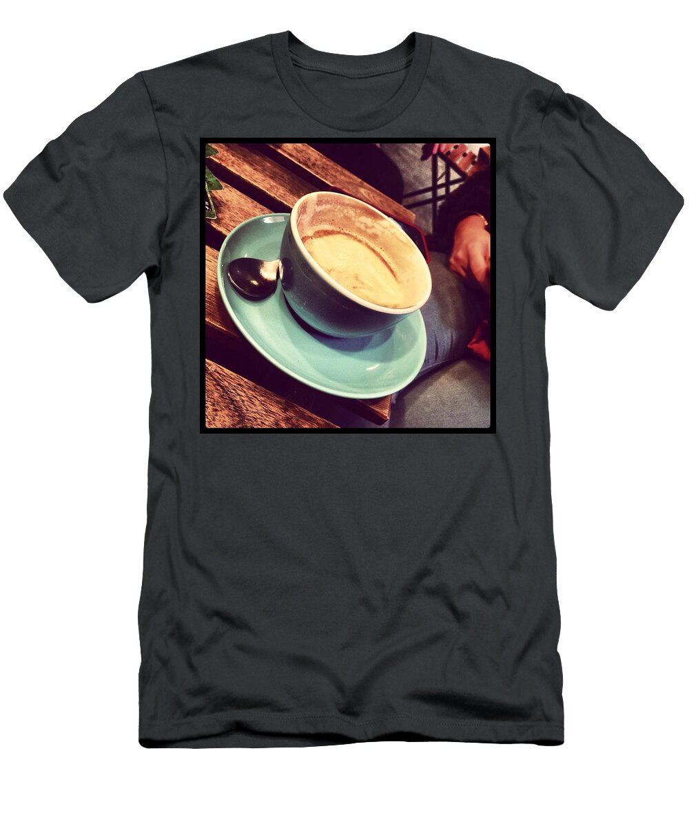  T-Shirt featuring the photograph All Together Again. Time For A Coffee by Michael Comerford