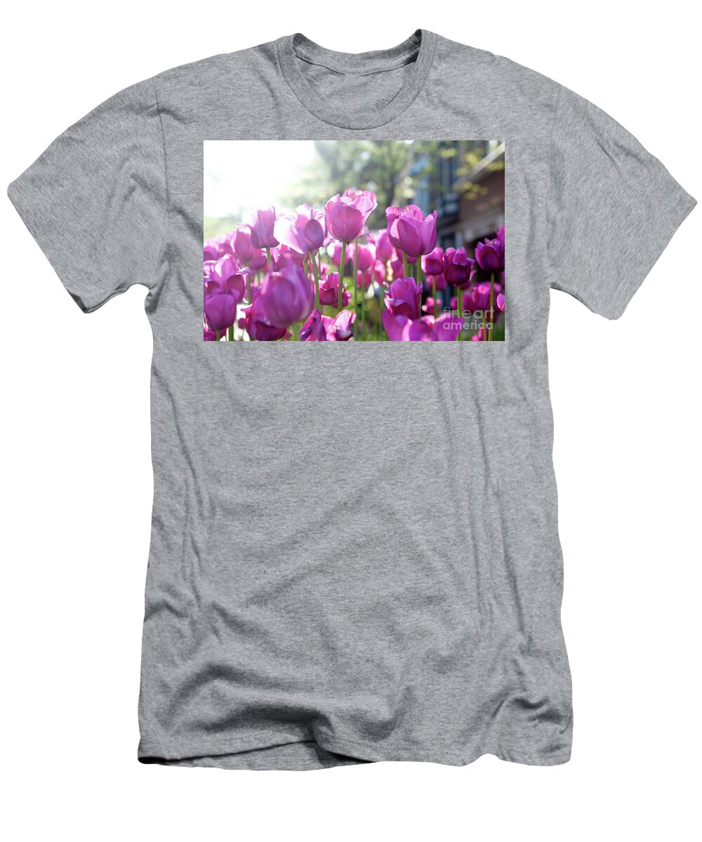 Tulips T-Shirt featuring the photograph Lavender Tulips by Rich S