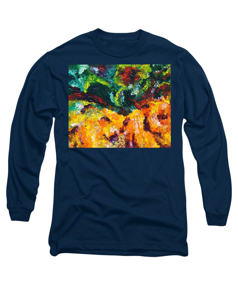 Fusionart Long Sleeve T-Shirt featuring the painting Anemone by Ralph White