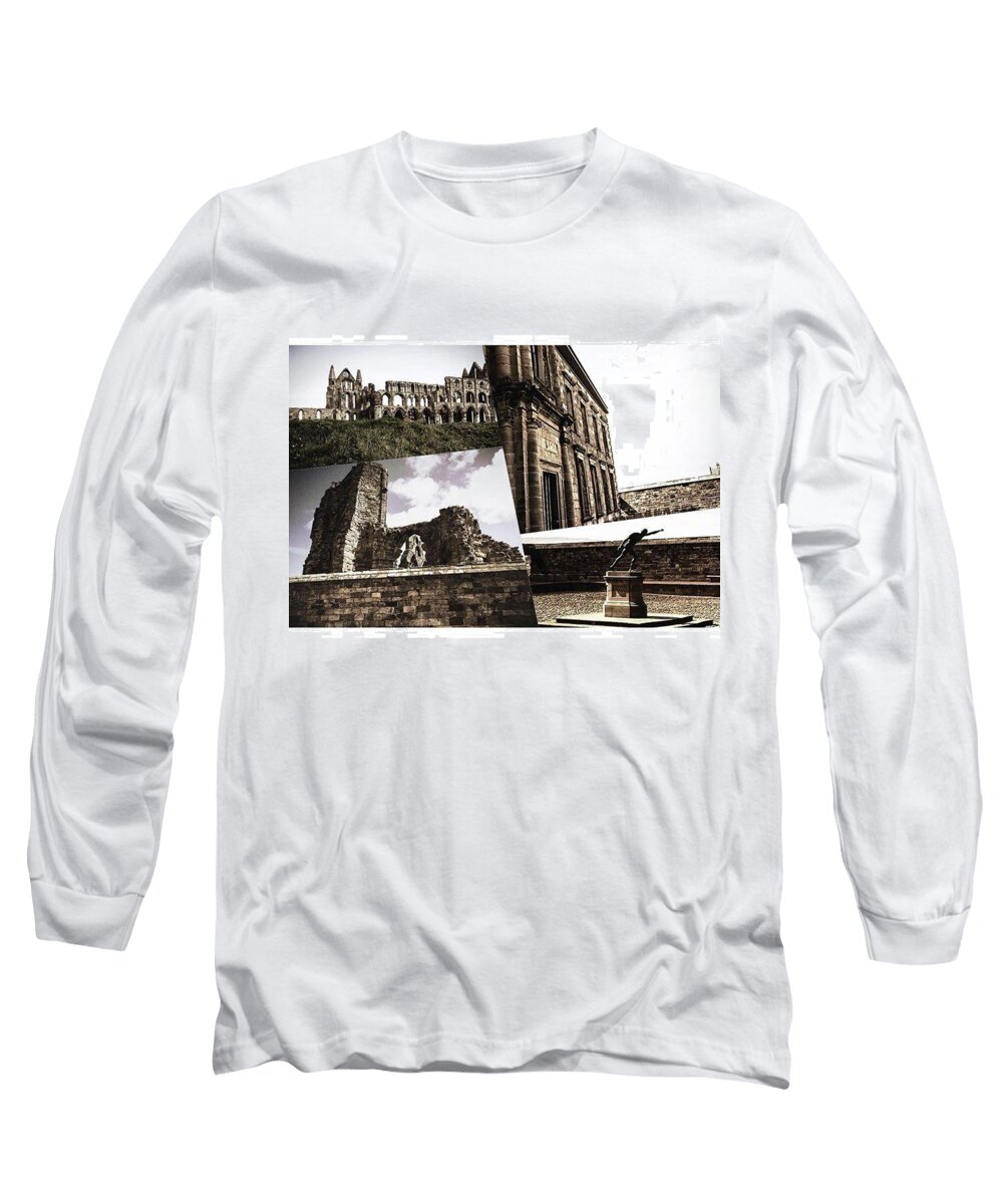 Goth Long Sleeve T-Shirt featuring the photograph A Derelict Ruin Can Be Intimidating But by Michael Comerford