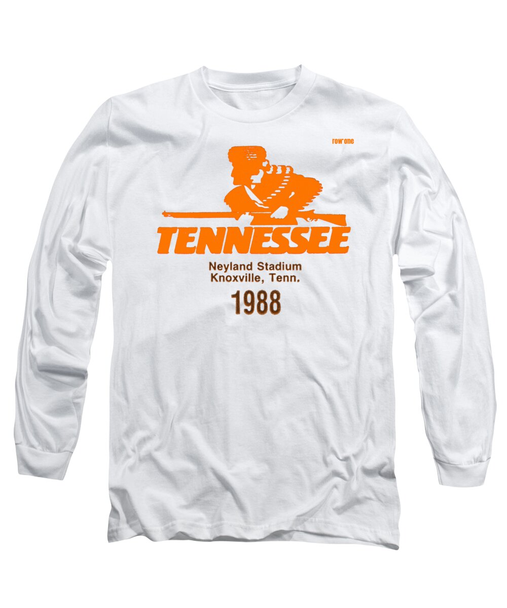 Lsu Long Sleeve T-Shirt featuring the mixed media 1988 Tennessee vs. LSU by Row One Brand