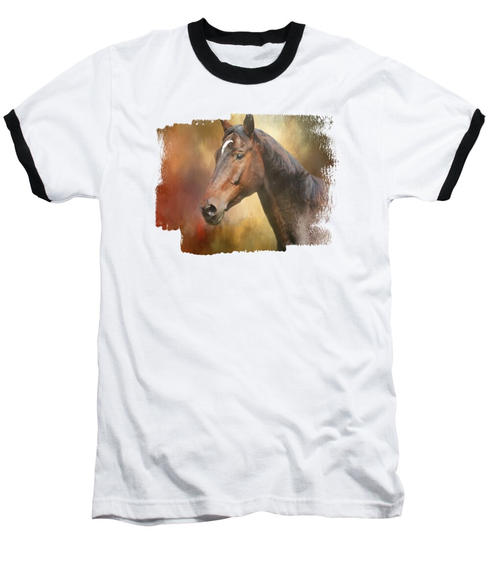 Horse Baseball T-Shirt featuring the photograph Sweet Bay Horse by Elisabeth Lucas
