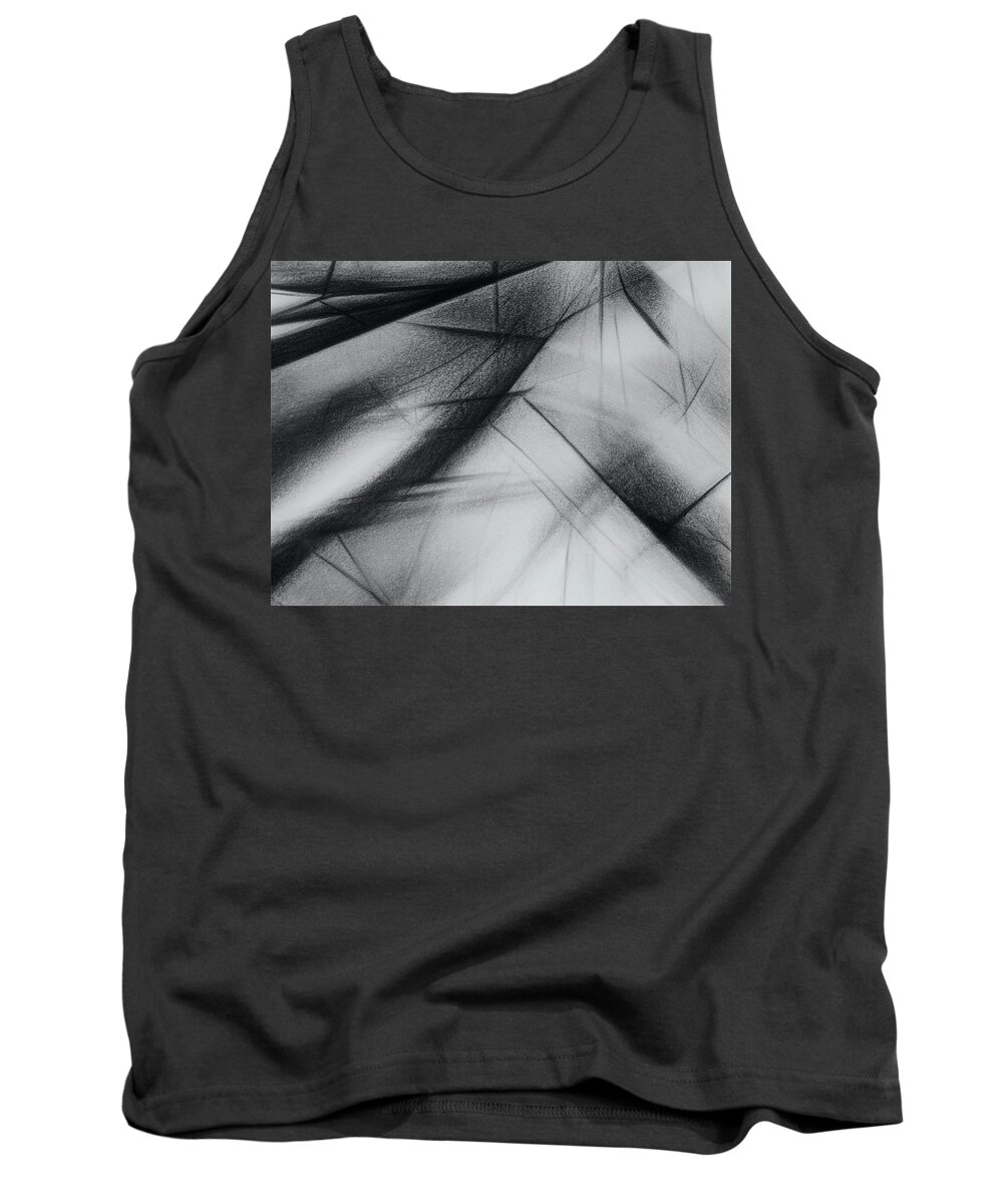 Abstract Ai Tank Top featuring the digital art Gray Scales by Fred Moore