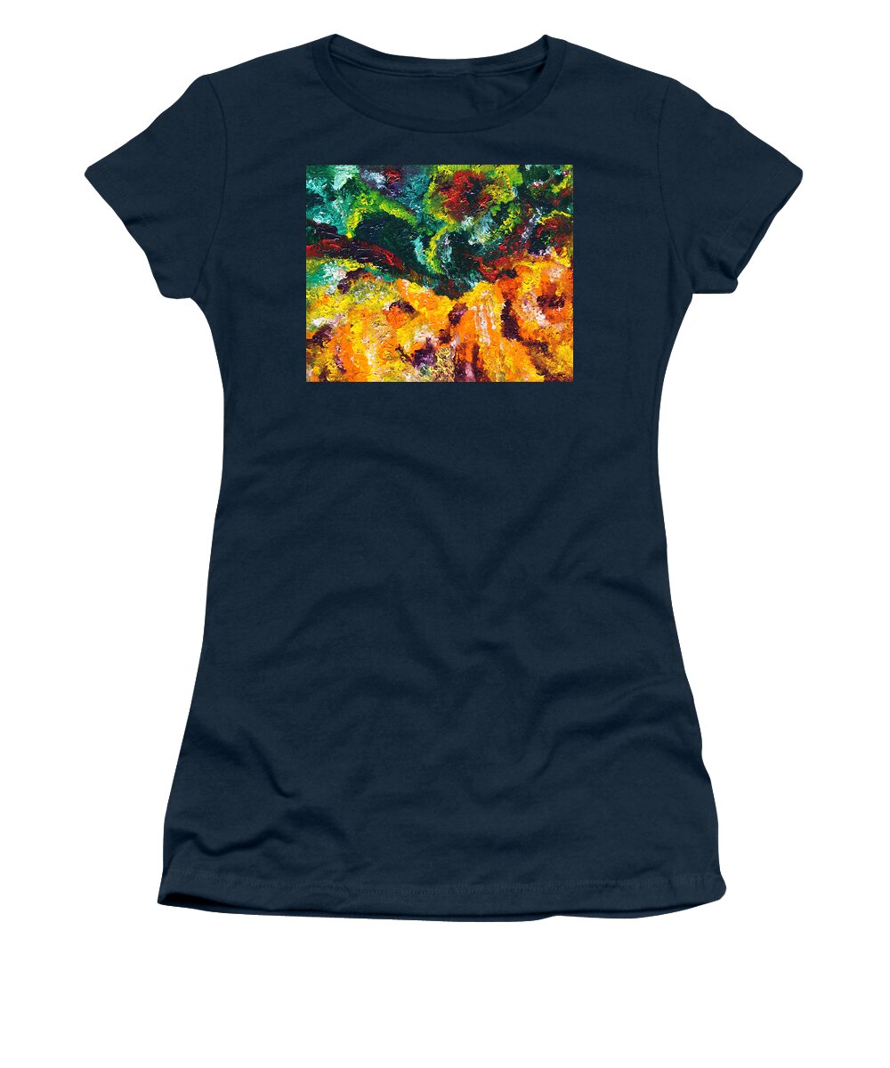 Fusionart Women's T-Shirt featuring the painting Anemone by Ralph White