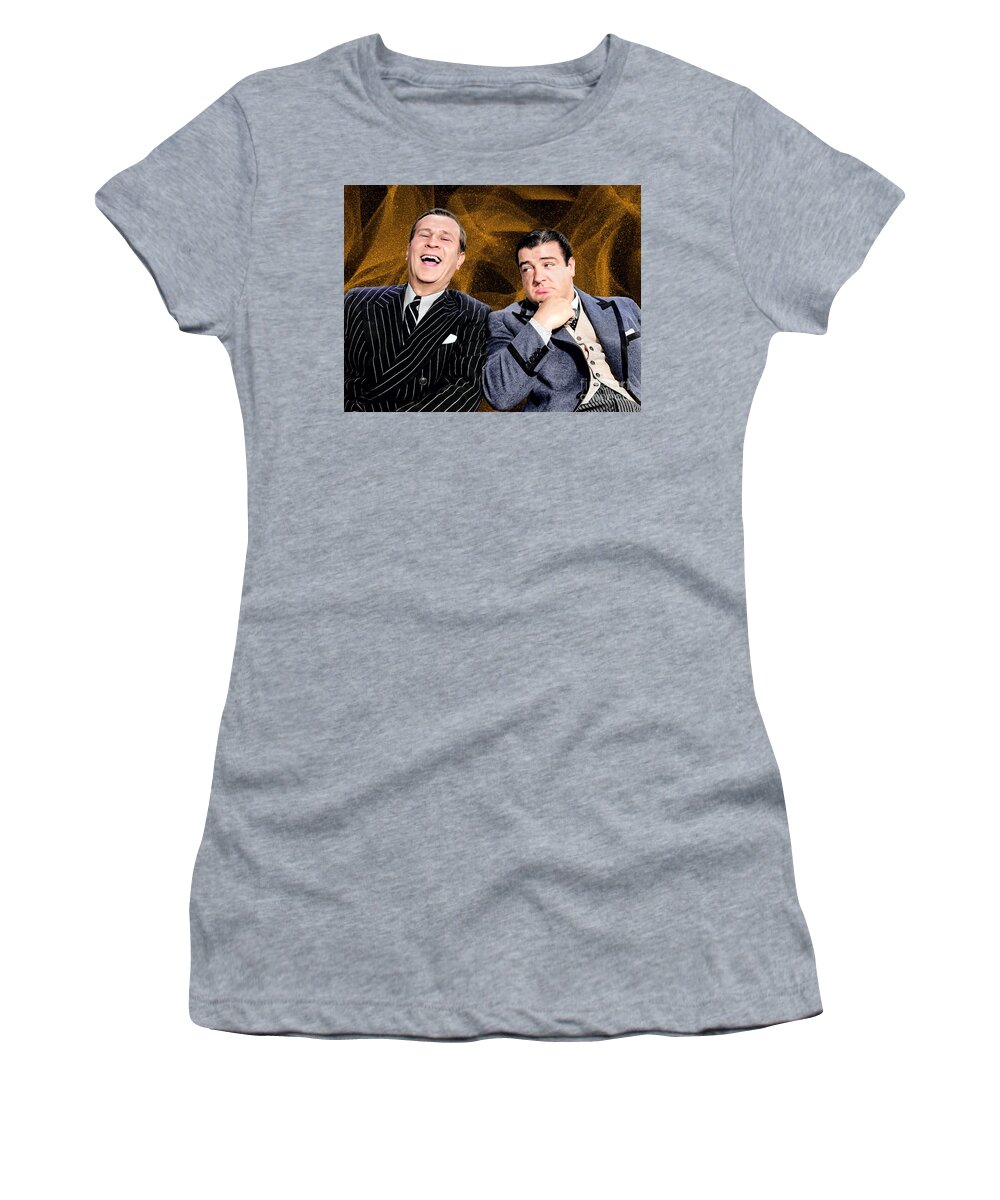 Abbott And Costello Women's T-Shirt featuring the photograph Abbott and Costello by Carlos Diaz