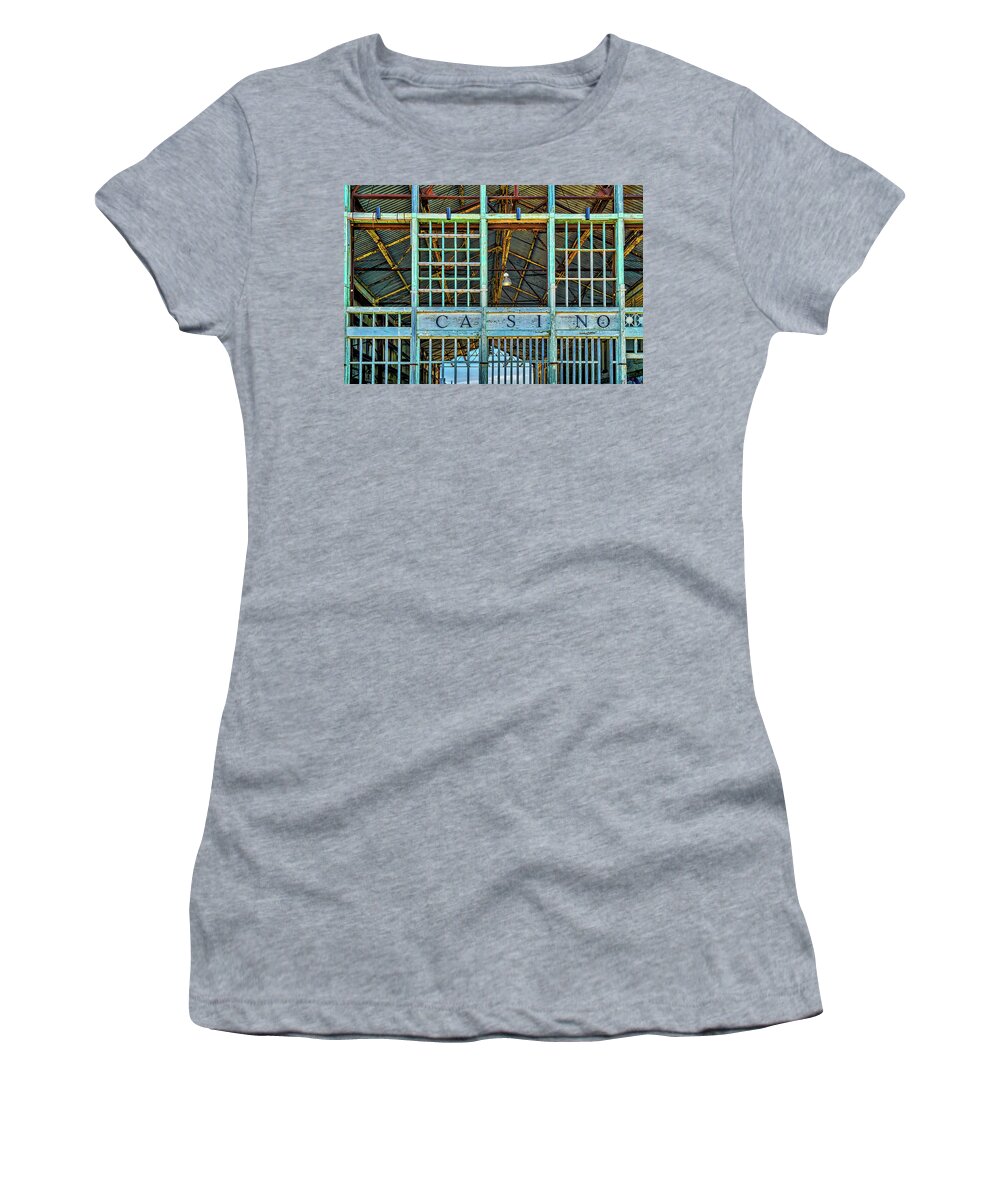 Asbury Park Women's T-Shirt featuring the photograph Casino Asbury Park New Jersey by Susan Candelario