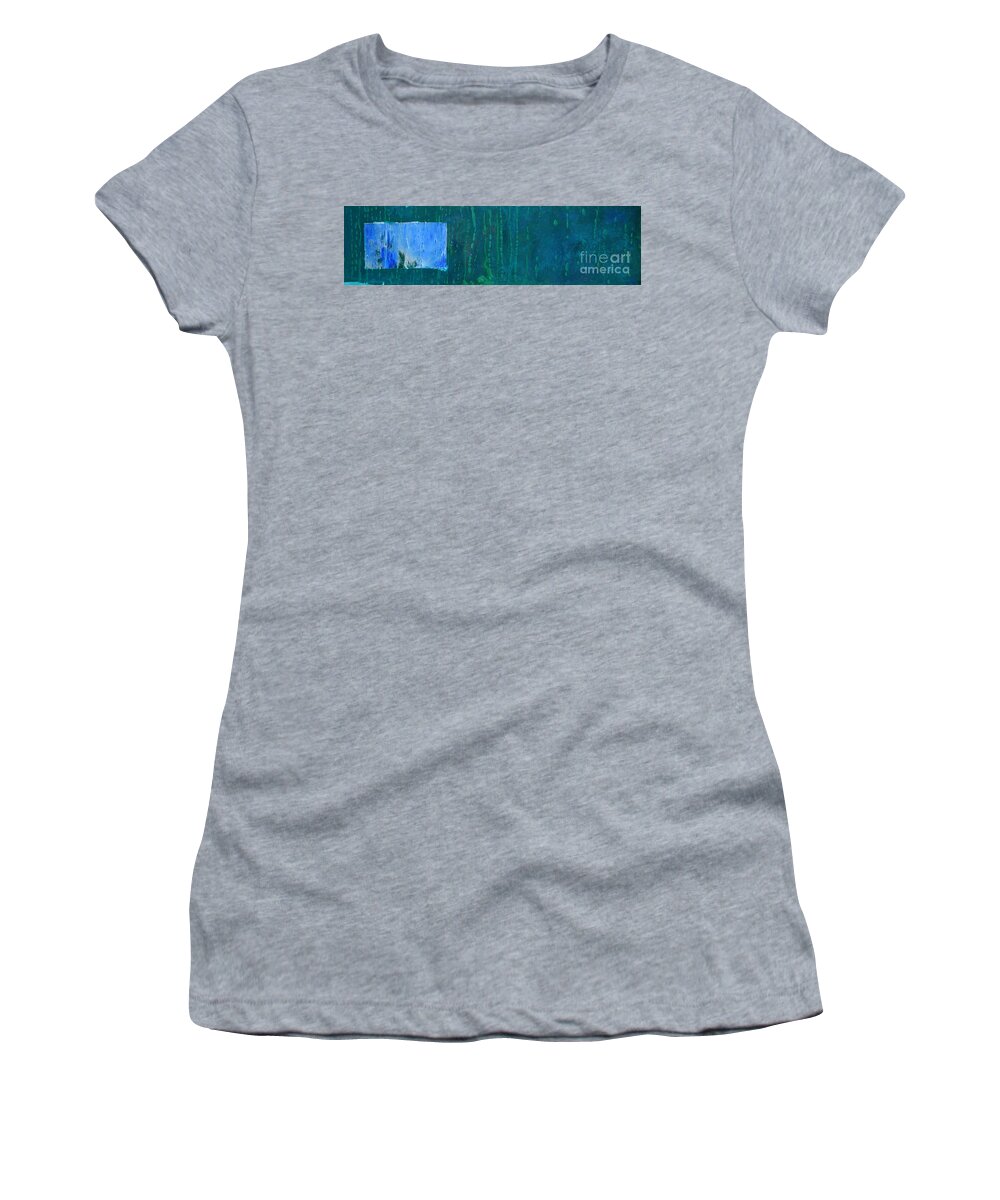 Landscape Women's T-Shirt featuring the mixed media Dreaming off by Eduard Meinema