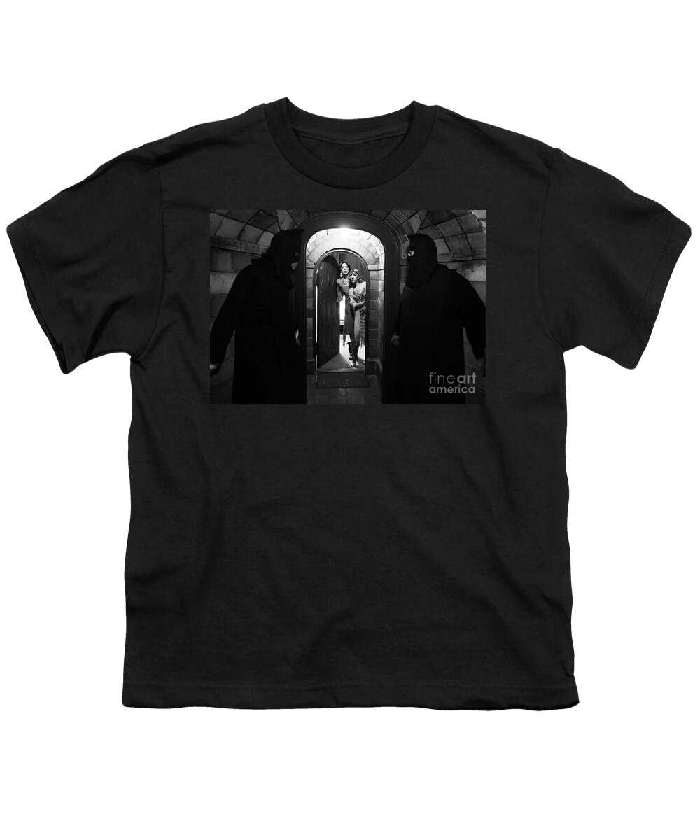 Mission Inn Youth T-Shirt featuring the photograph Shadow Bogey Men - Mission Inn - Craig Owens by Sad Hill - Bizarre Los Angeles Archive