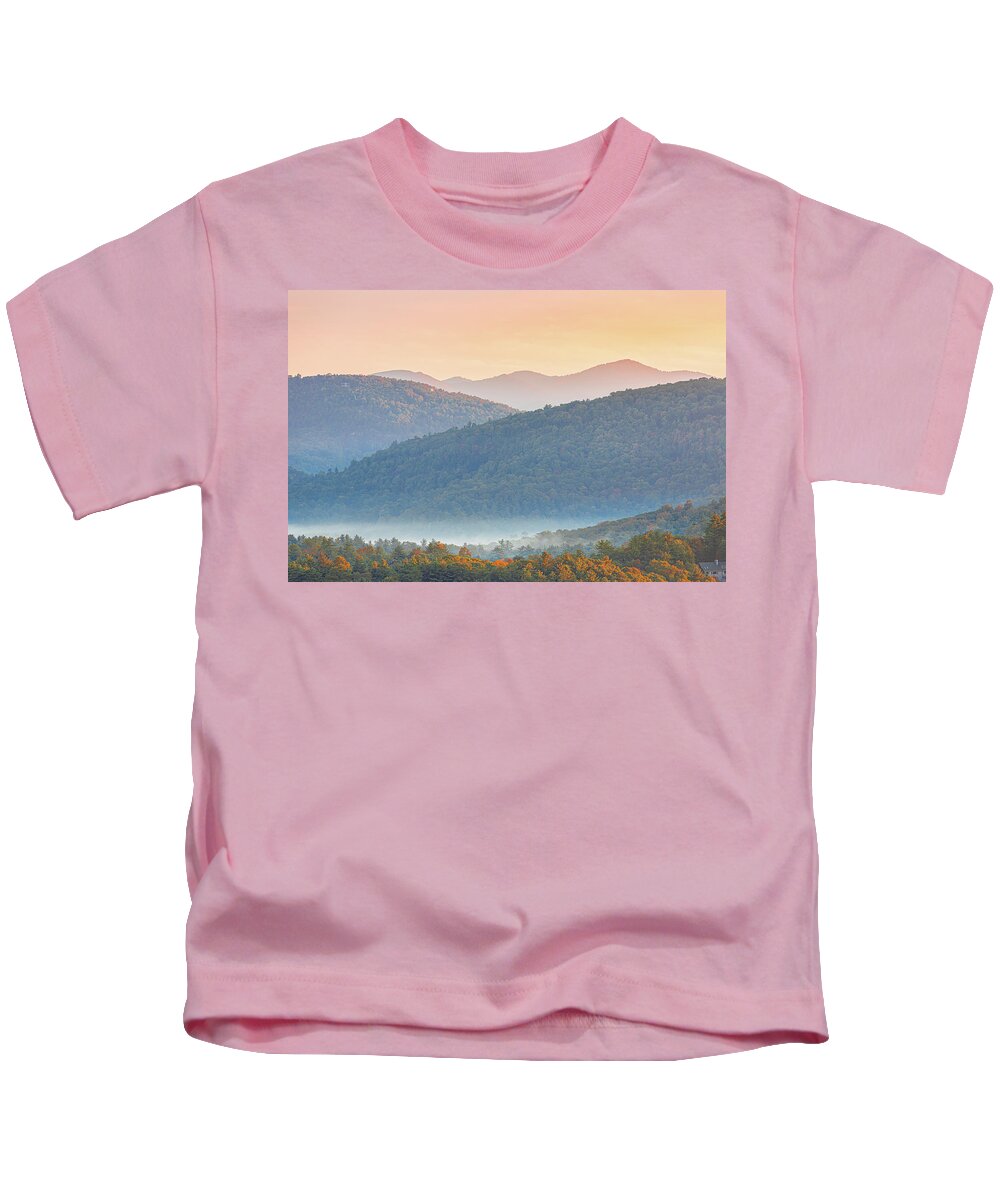 Nantahala National Forest Kids T-Shirt featuring the photograph A Morning View by Jordan Hill