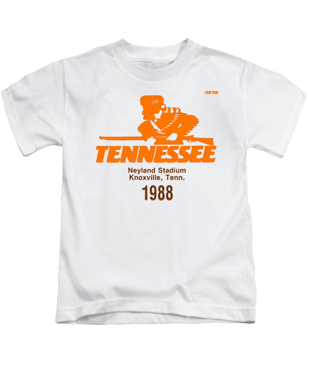 Lsu Kids T-Shirt featuring the mixed media 1988 Tennessee vs. LSU by Row One Brand