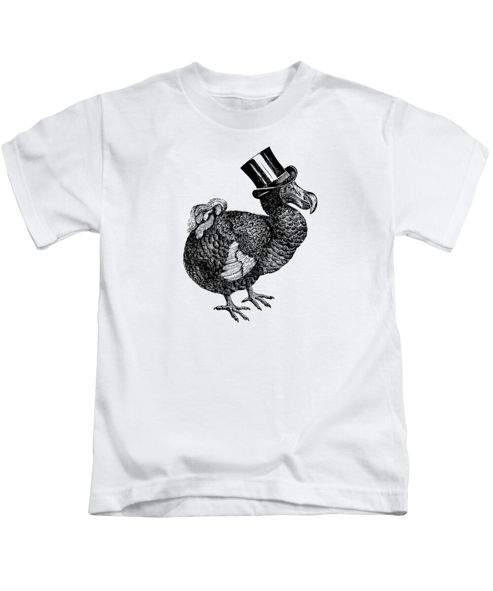Mr Dodo Kids T-Shirt featuring the digital art Mr Dodo by Eclectic at Heart