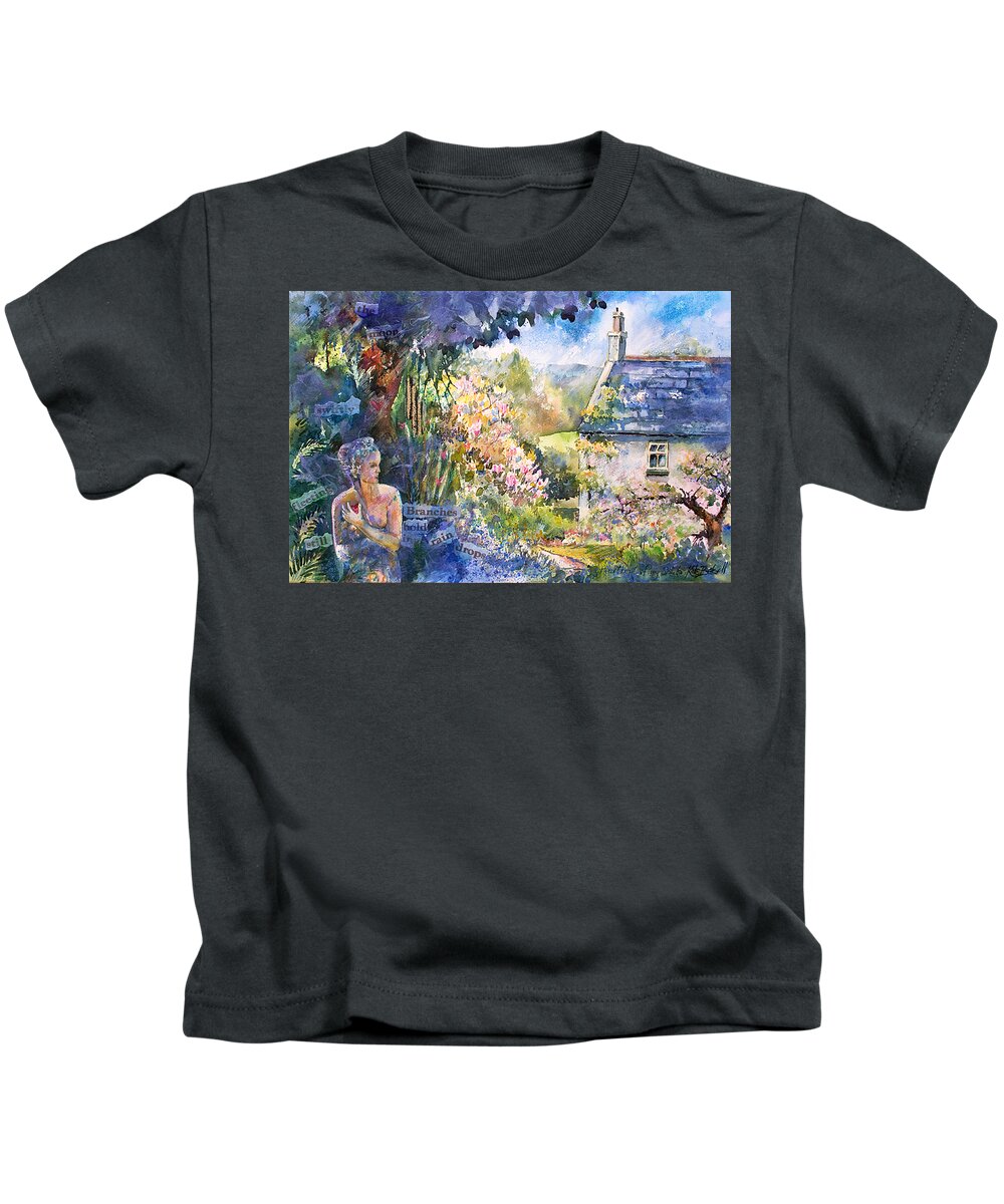 Knockrose Kids T-Shirt featuring the painting Heatbeat of My Soul by Kate Bedell