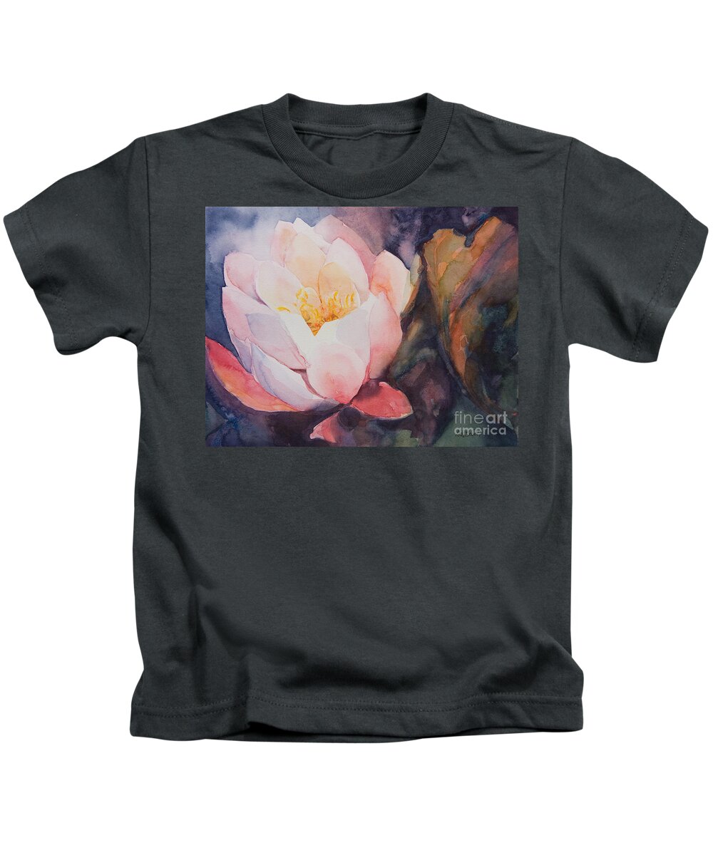 Flower Kids T-Shirt featuring the painting Lotus by Kate Bedell